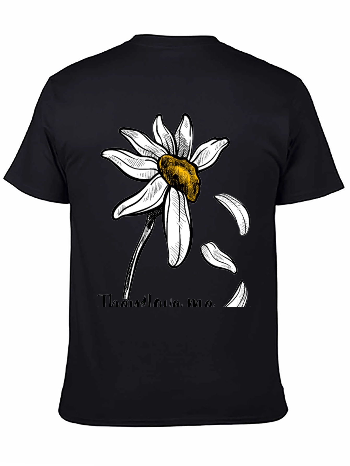 He Loves Me Daisy Graphic Tee