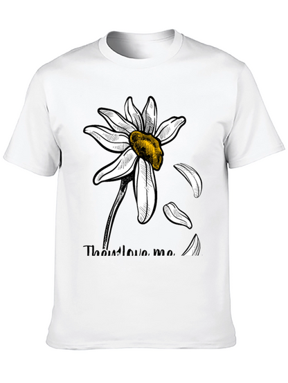 He Loves Me Daisy Graphic Tee