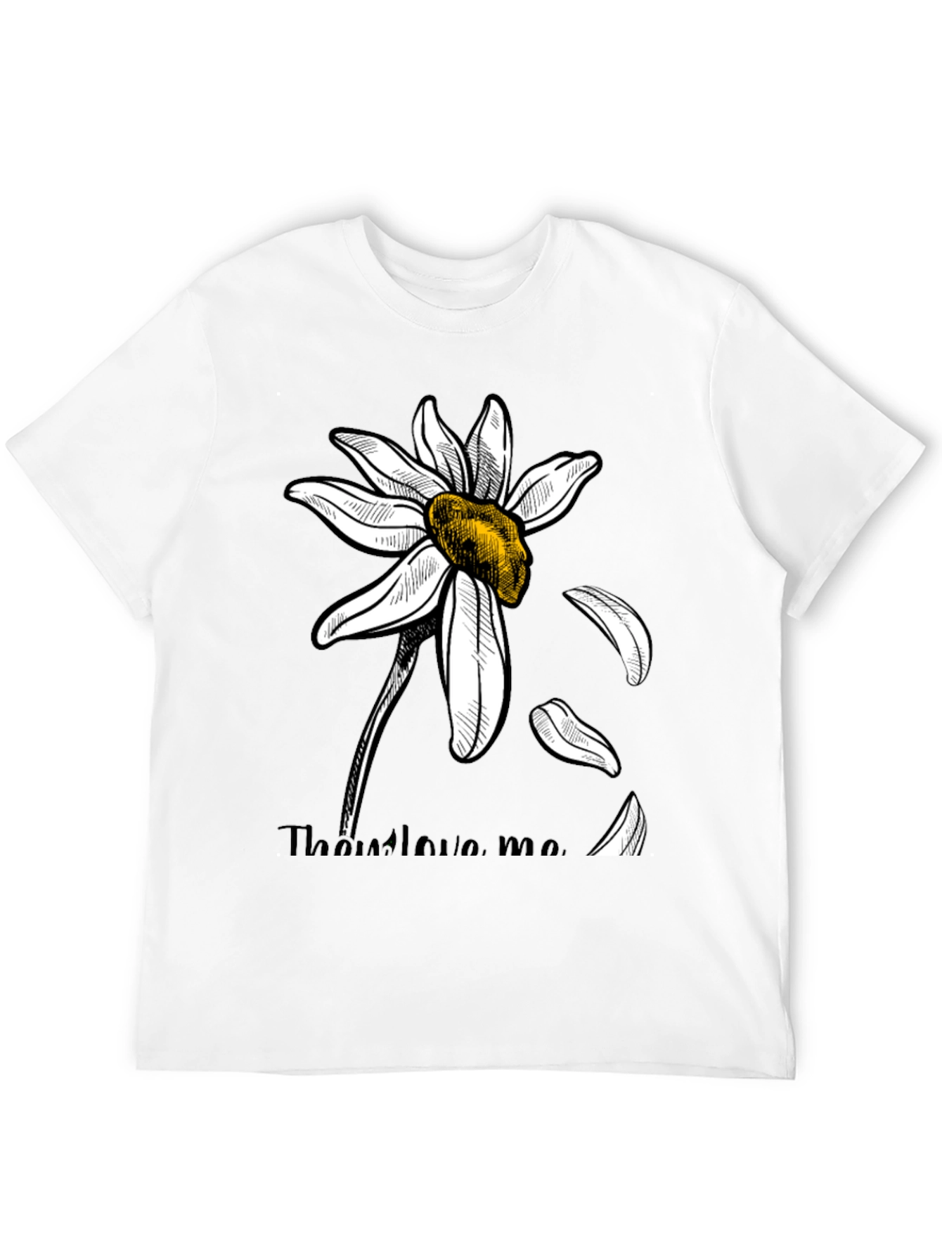 He Loves Me Daisy Graphic Tee