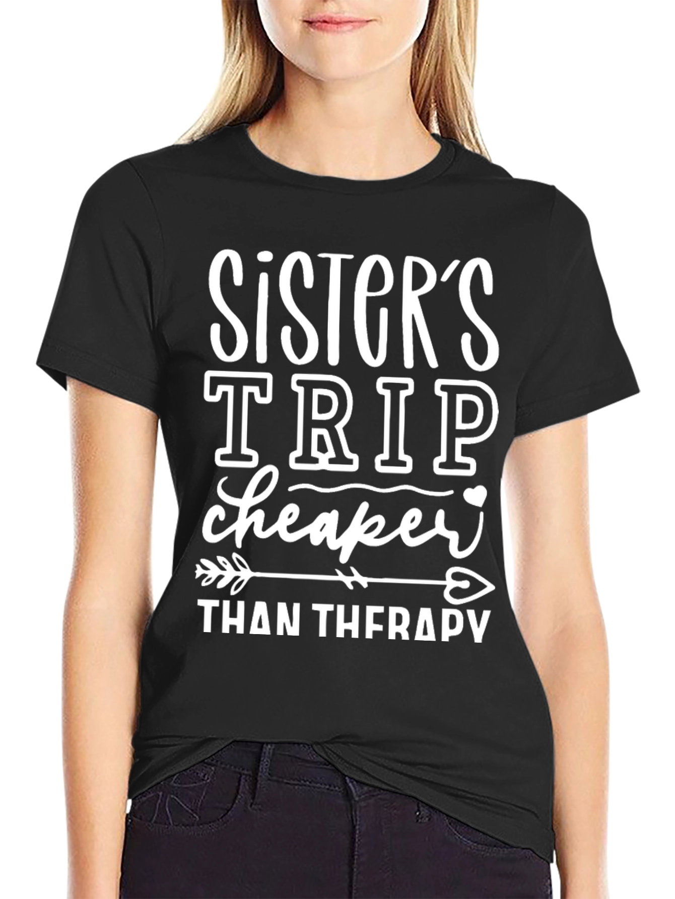 Sisters Trip Cheaper Than Therapy Graphic Tee