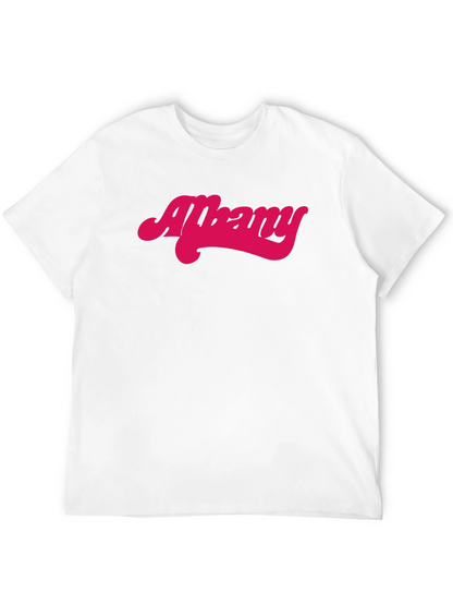 Albany Retro Style Graphic Tee - Black