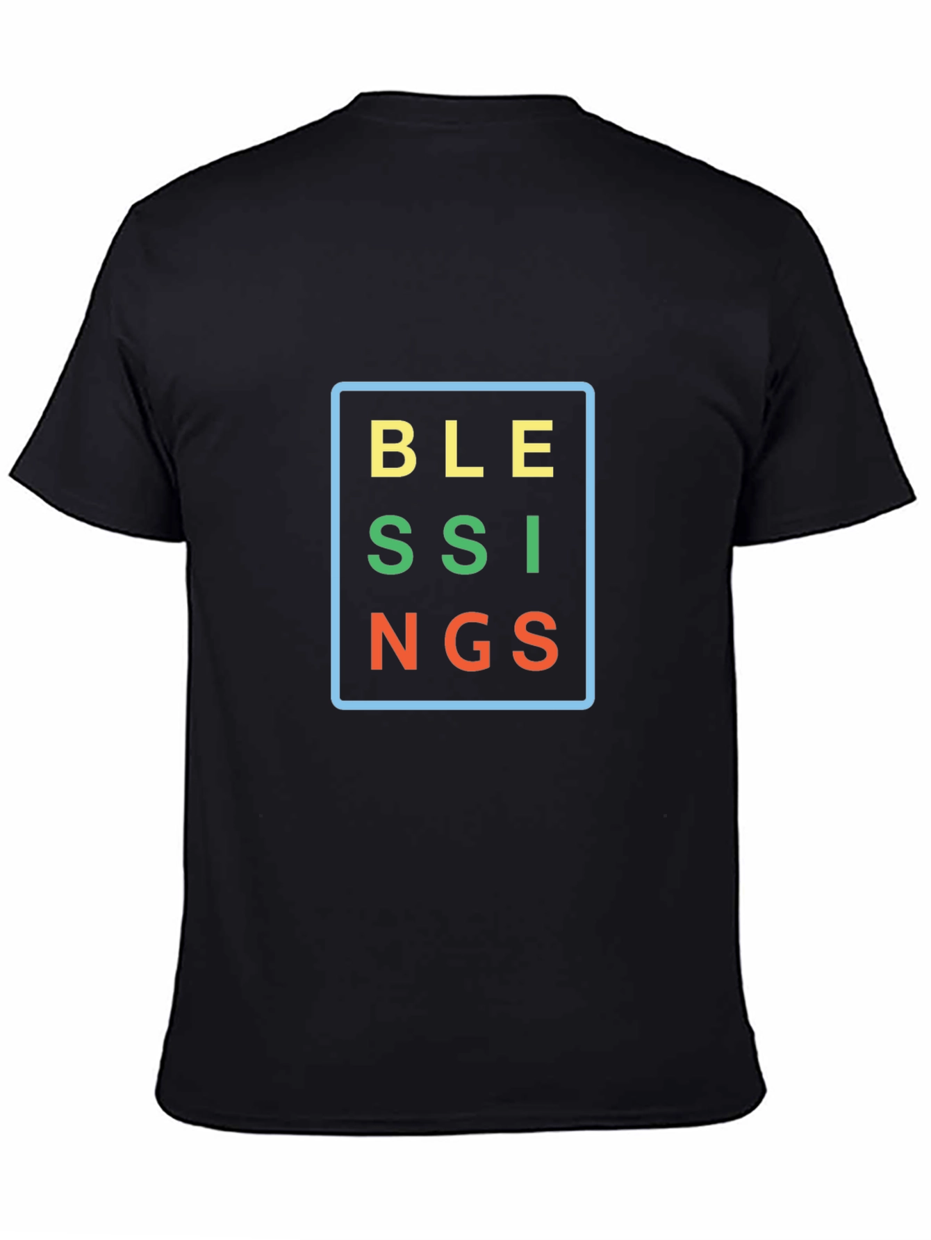 Blessings Graphic Tee - Black Cotton Comfort