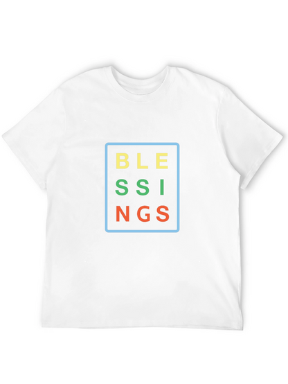 Blessings Graphic Tee - Black Cotton Comfort