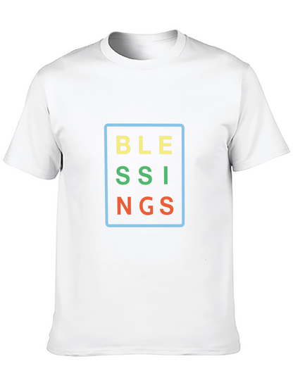 Blessings Graphic Tee - Black Cotton Comfort