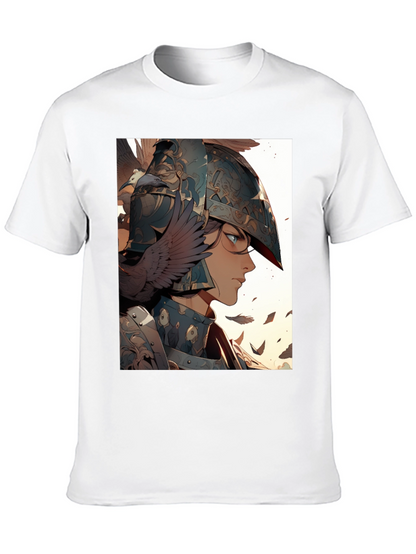 Warrior Woman Graphic Tee - Black Cotton Blend