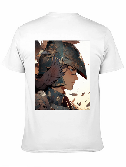 Warrior Woman Graphic Tee - Black Cotton Blend