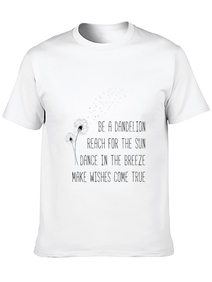Dandelion Wishes Black T-Shirt