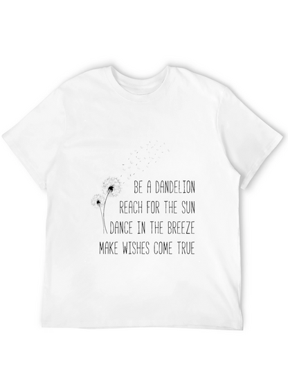 Dandelion Wishes Black T-Shirt