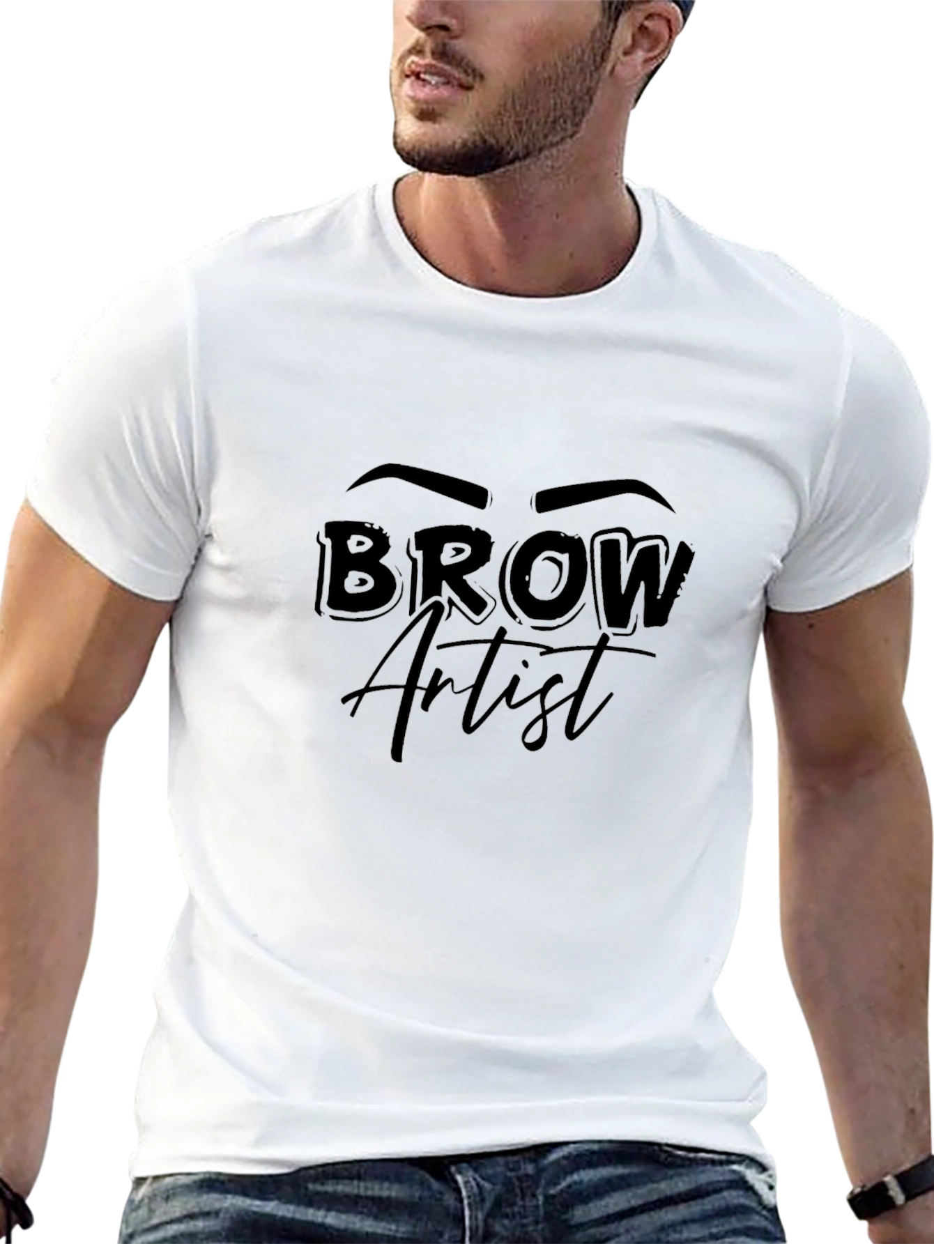 Brow Artist Graphic T-Shirt Unisex Black Tee