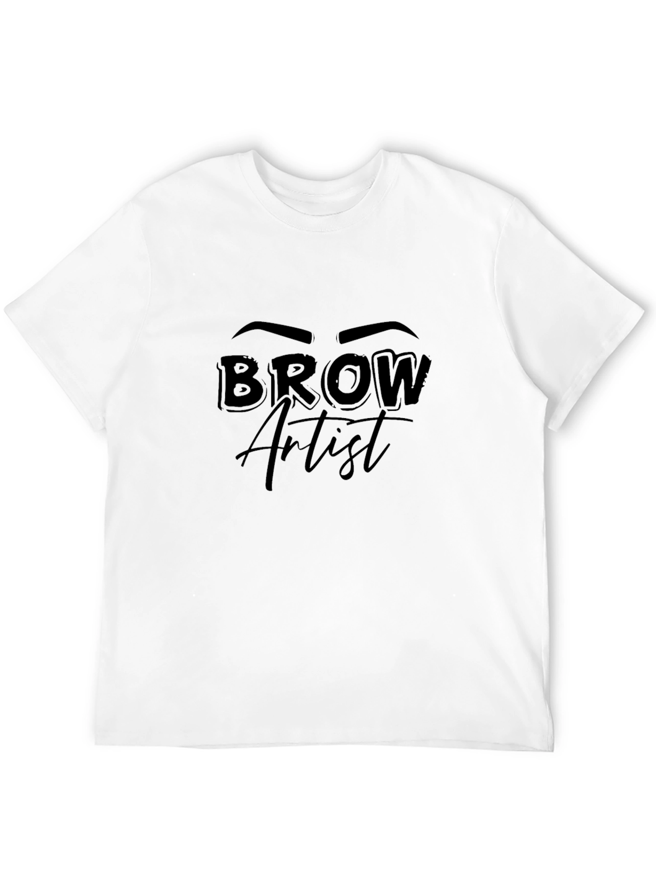 Brow Artist Graphic T-Shirt Unisex Black Tee