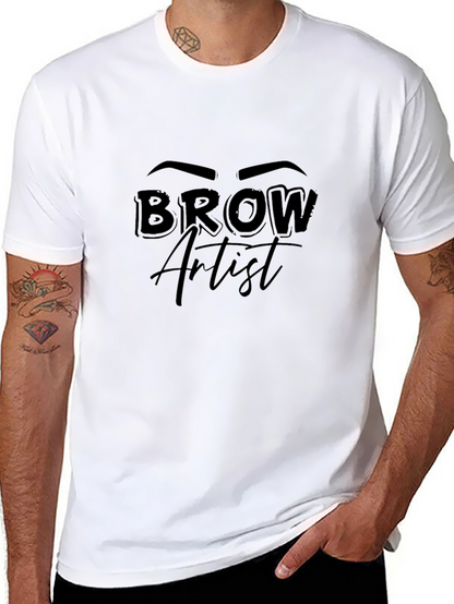 Brow Artist Graphic T-Shirt Unisex Black Tee