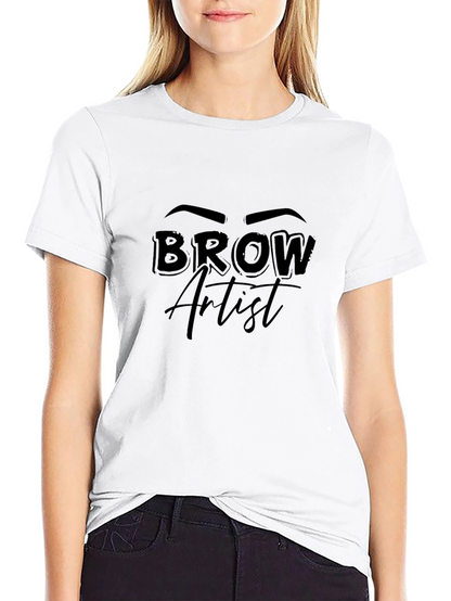 Brow Artist Graphic T-Shirt Unisex Black Tee