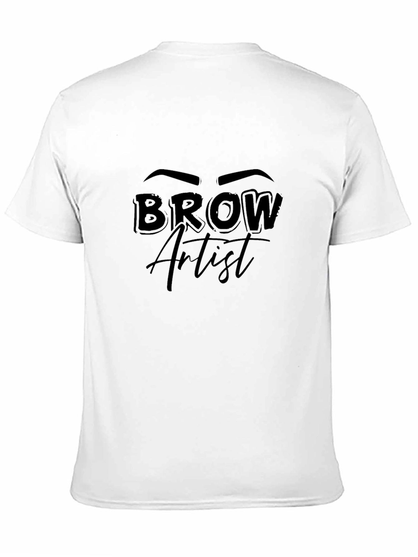 Brow Artist Graphic T-Shirt Unisex Black Tee