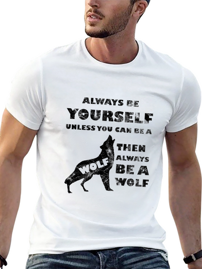 Always Be A Wolf T-Shirt - Black