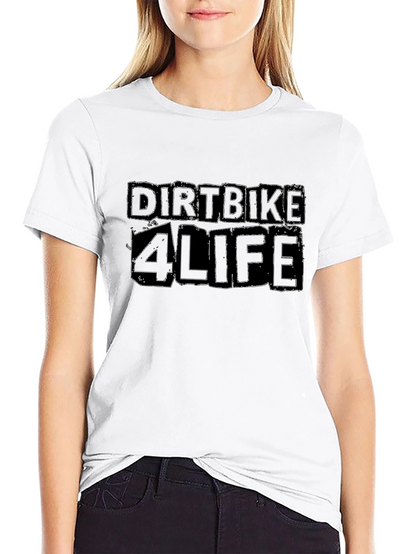 Dirtbike 4 Life Black Graphic T-Shirt