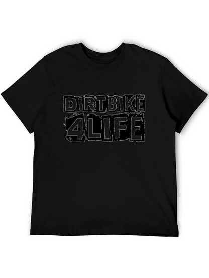 Dirtbike 4 Life Black Graphic T-Shirt