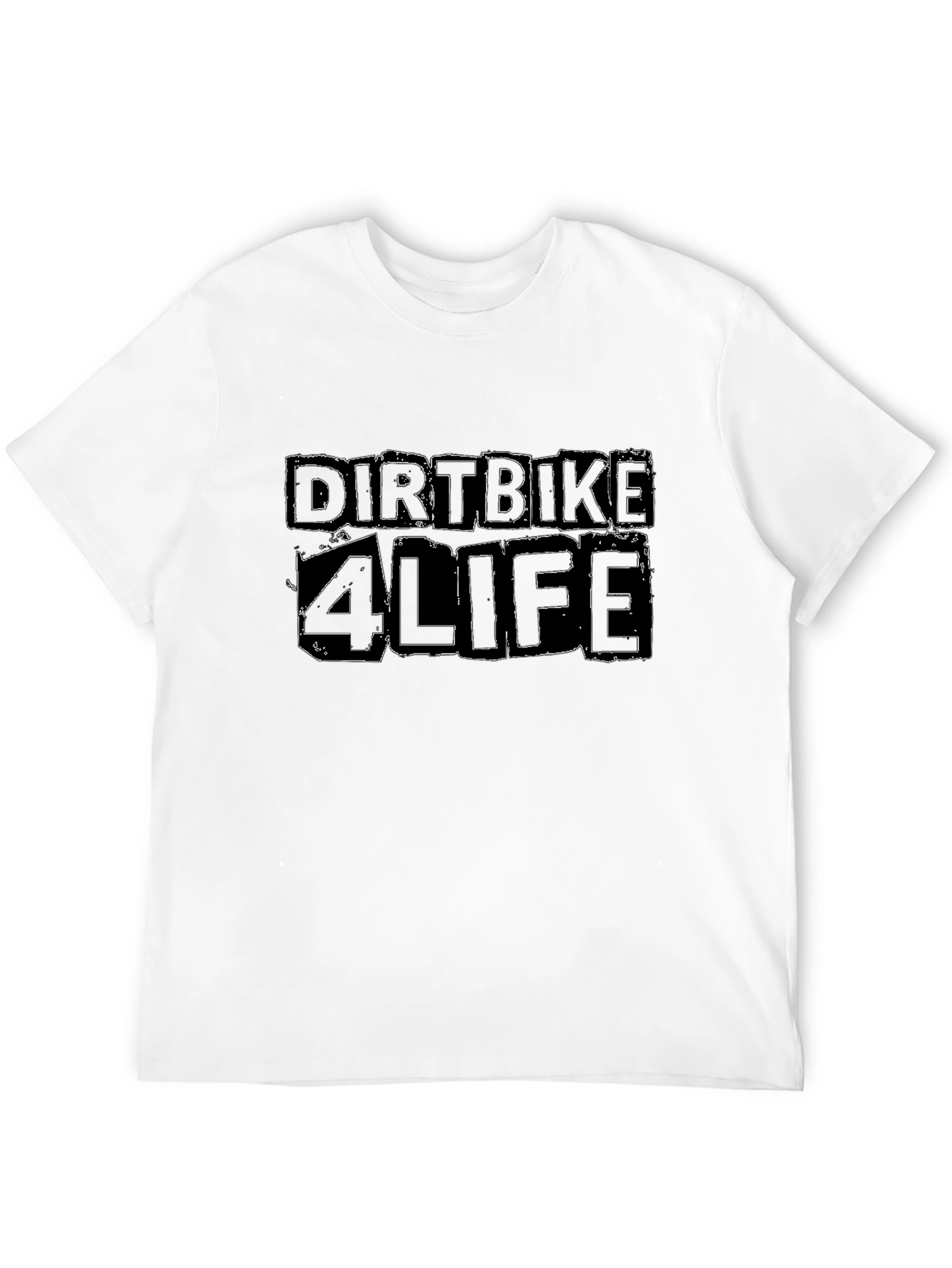 Dirtbike 4 Life Black Graphic T-Shirt