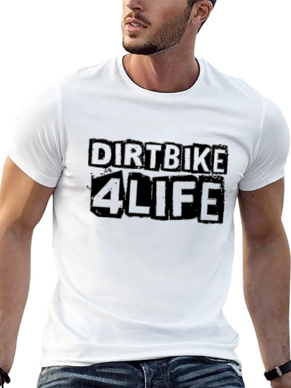 Dirtbike 4 Life Black Graphic T-Shirt