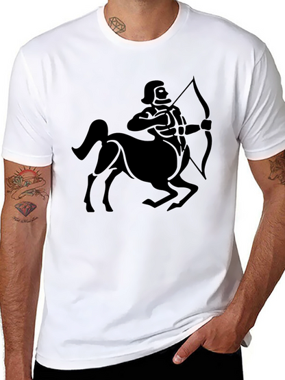 Sagittarius Zodiac Black Graphic Tee