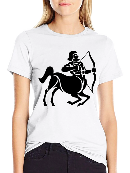 Sagittarius Zodiac Black Graphic Tee