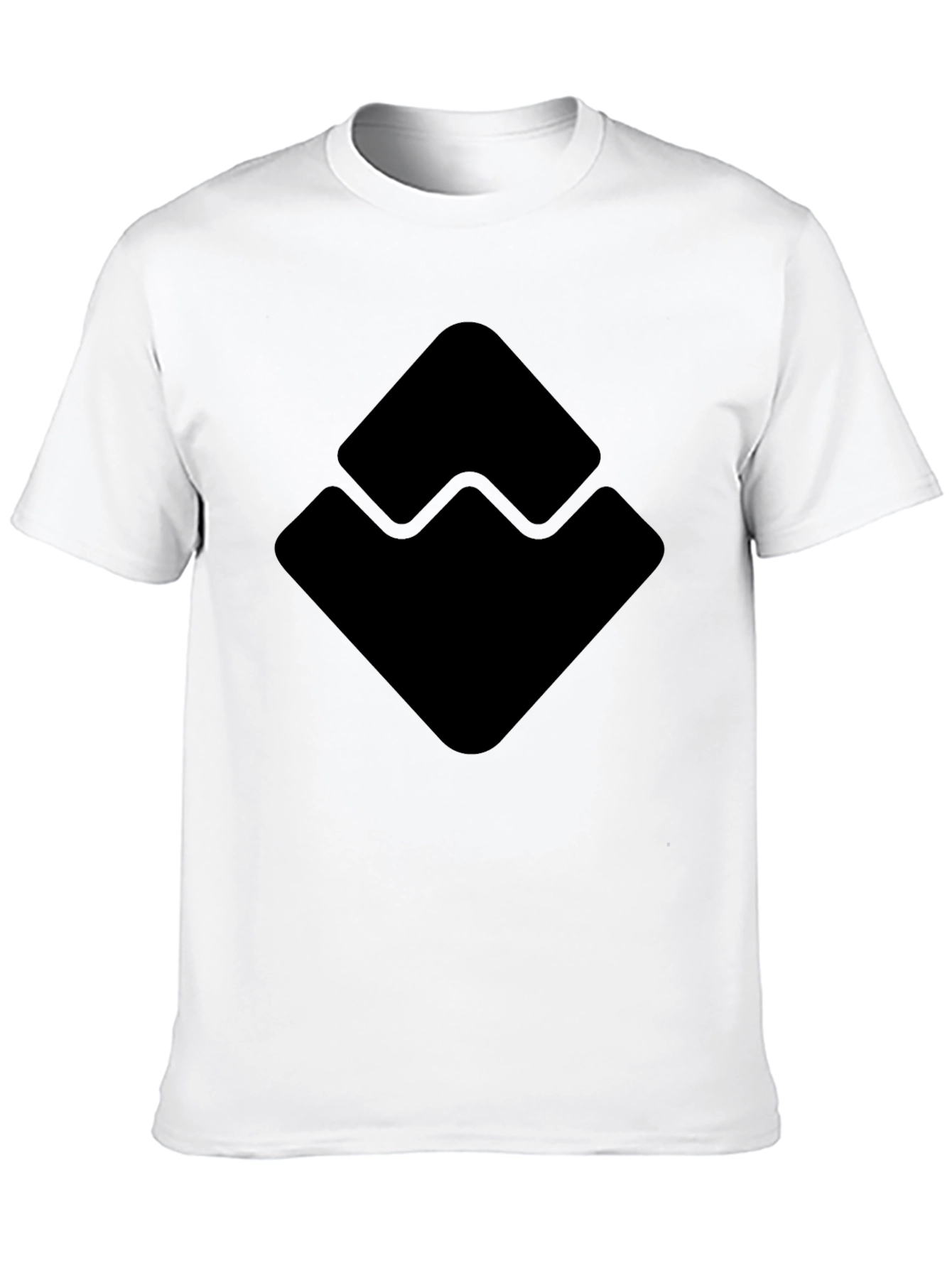 Geometric Logo Black T-Shirt
