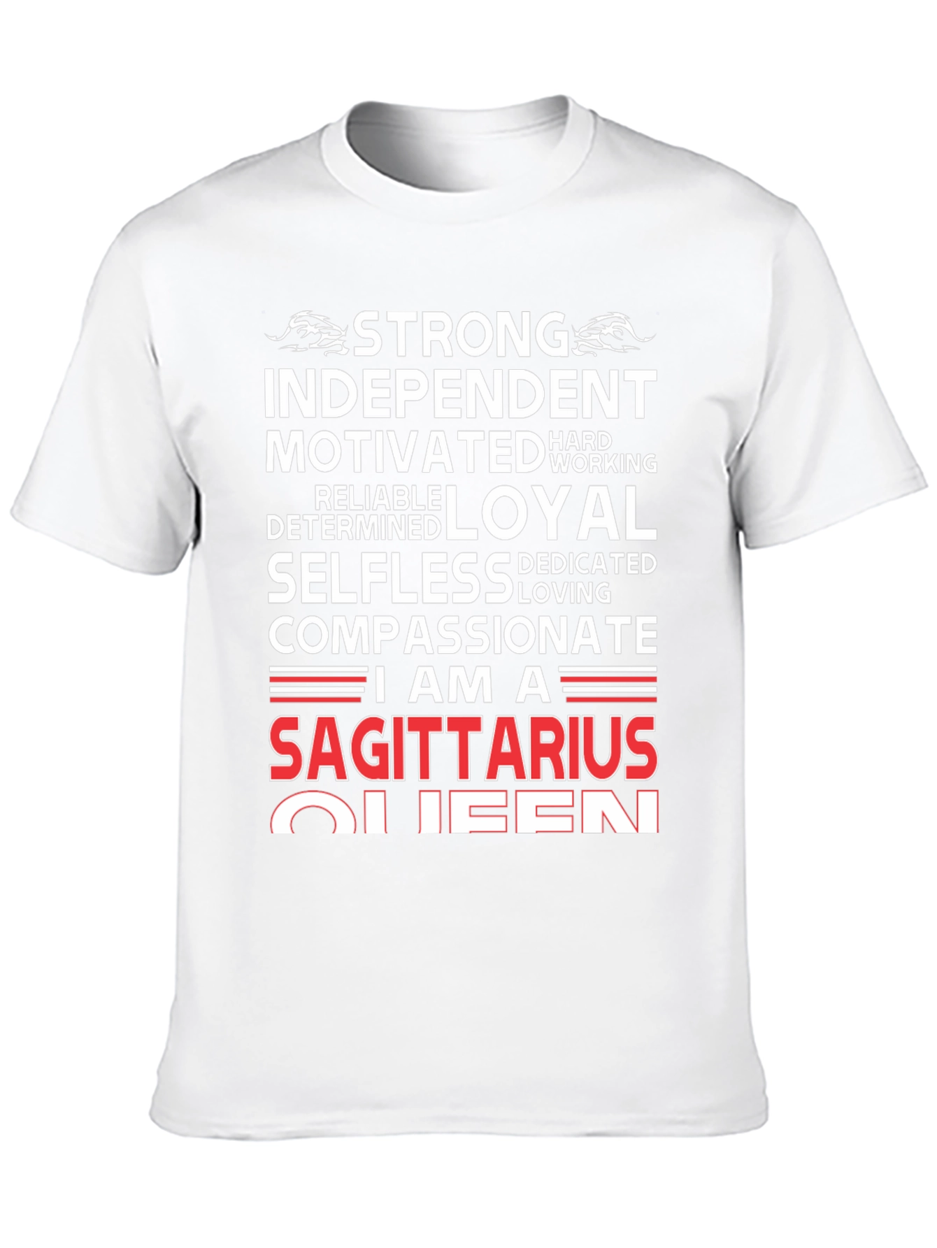 Sagittarius Queen Graphic Tee - Strong Independent Womens Shirt