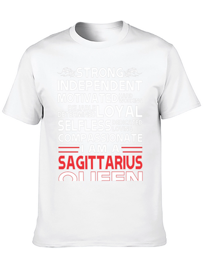 Sagittarius Queen Graphic Tee - Strong Independent Womens Shirt