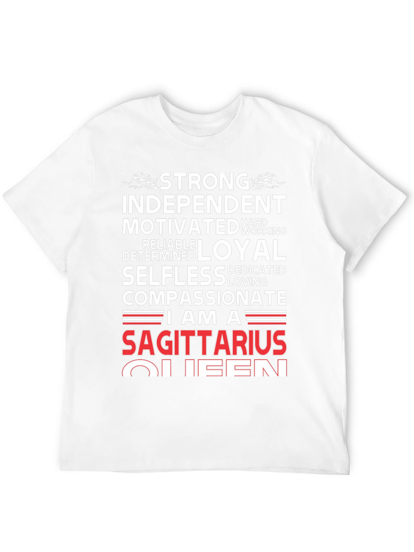Sagittarius Queen Graphic Tee - Strong Independent Womens Shirt
