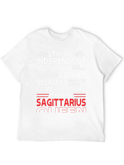 Sagittarius Queen Graphic Tee - Strong Independent Womens Shirt
