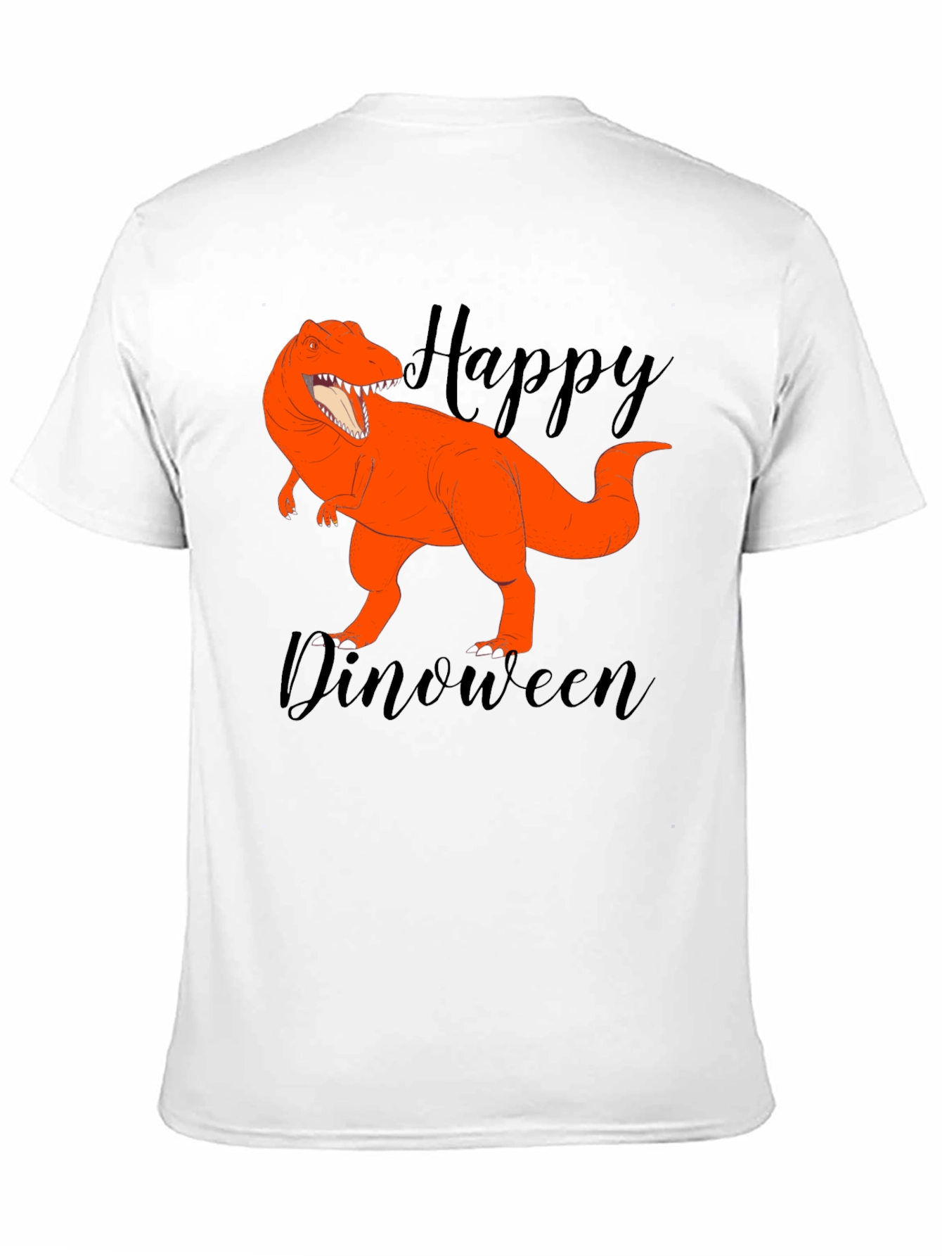 Happy Dinoween Black T-Shirt