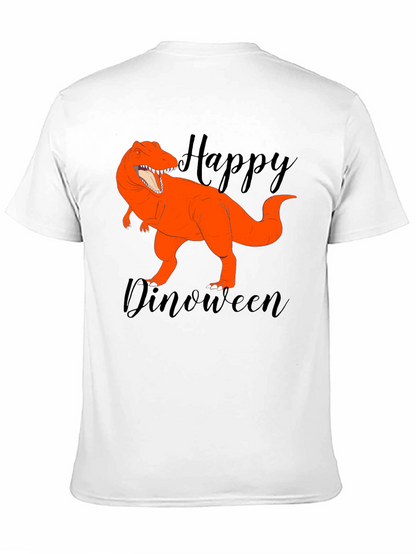 Happy Dinoween Black T-Shirt