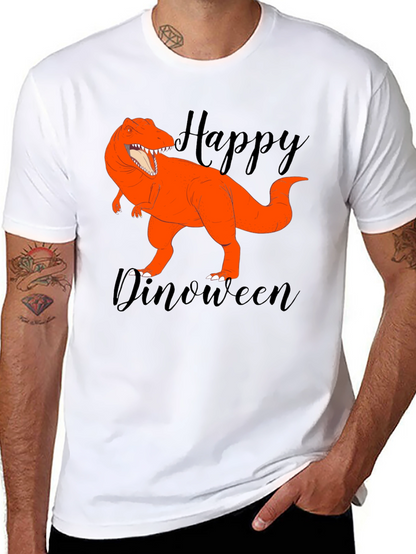 Happy Dinoween Black T-Shirt