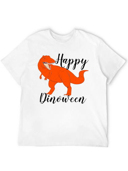 Happy Dinoween Black T-Shirt