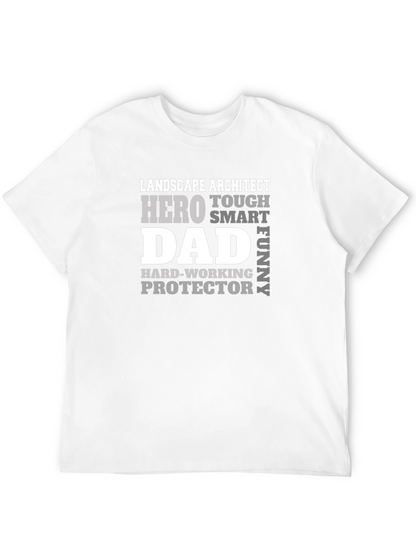 Landscape Architect Dad Hero Graphic T-Shirt