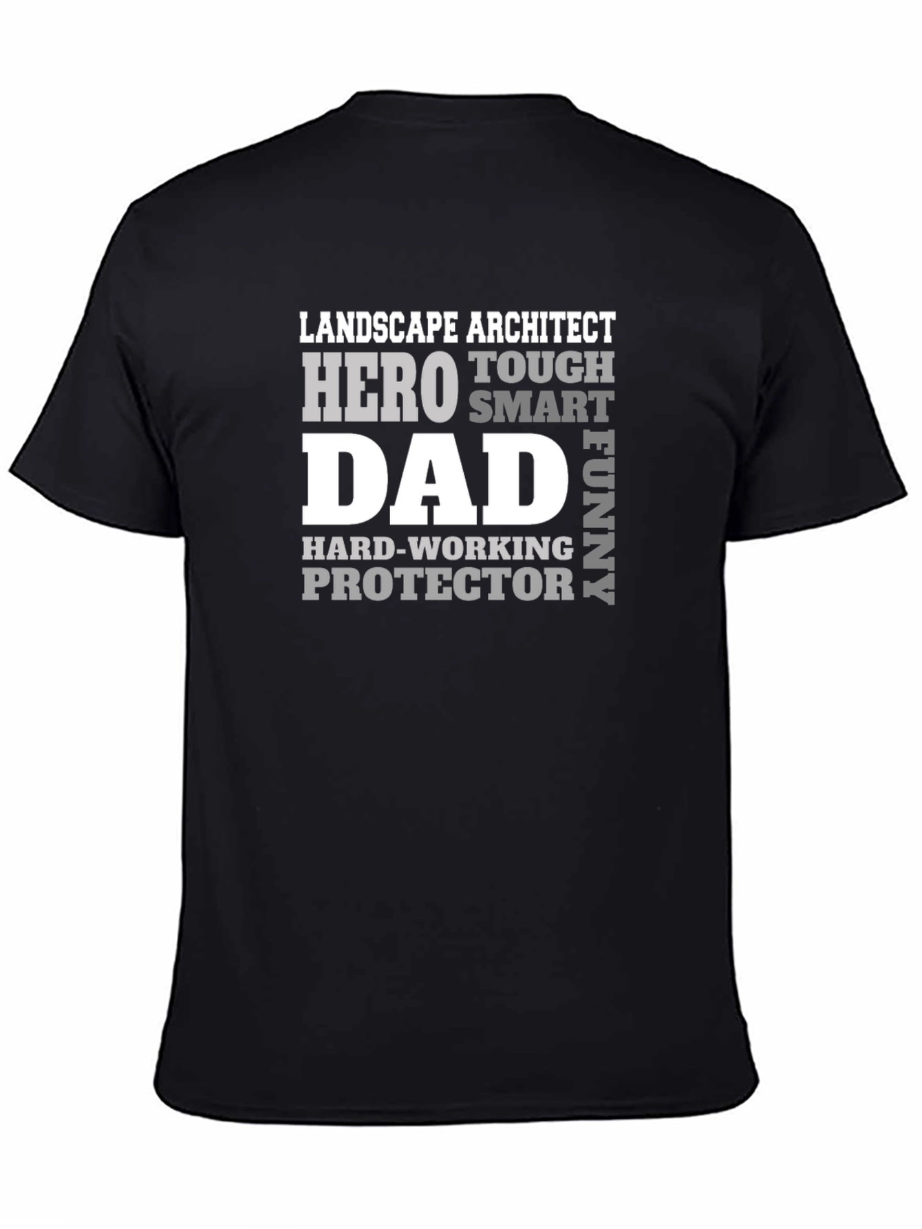Landscape Architect Dad Hero Graphic T-Shirt