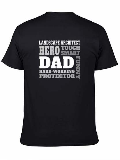 Landscape Architect Dad Hero Graphic T-Shirt