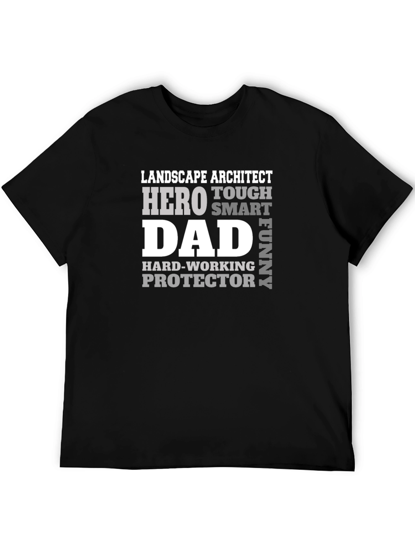 Landscape Architect Dad Hero Graphic T-Shirt