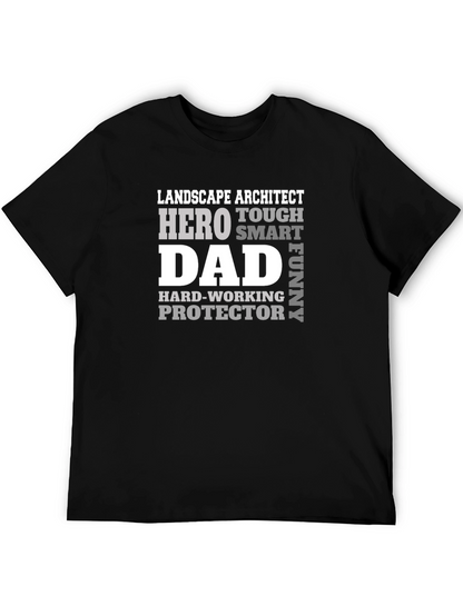 Landscape Architect Dad Hero Graphic T-Shirt