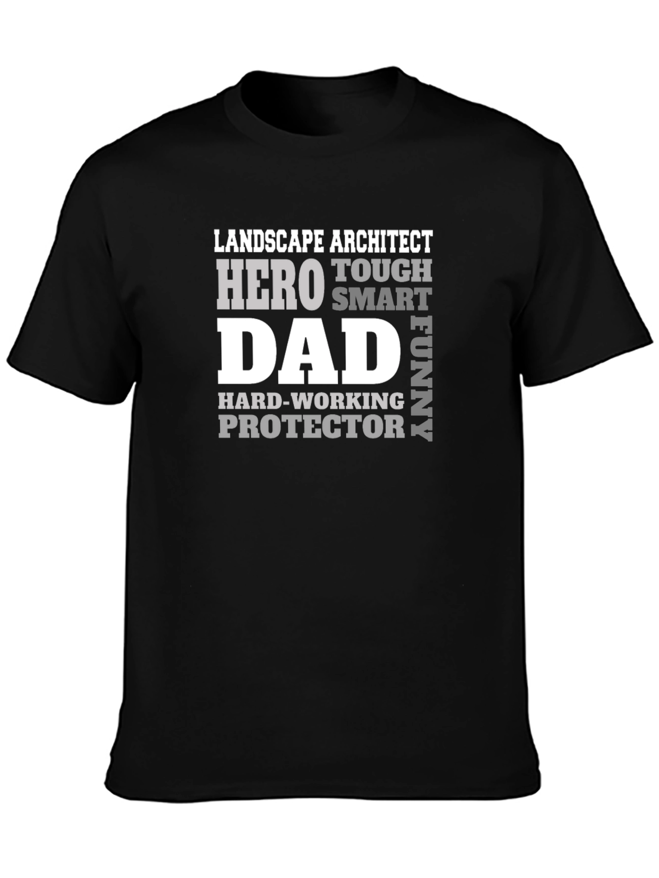 Landscape Architect Dad Hero Graphic T-Shirt
