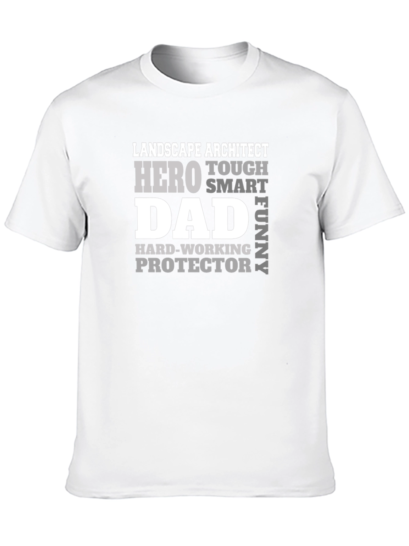 Landscape Architect Dad Hero Graphic T-Shirt