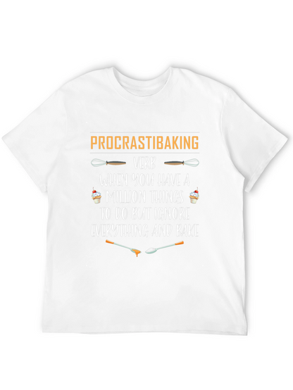 Procrastibaking Verb Black T-Shirt