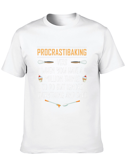 Procrastibaking Verb Black T-Shirt