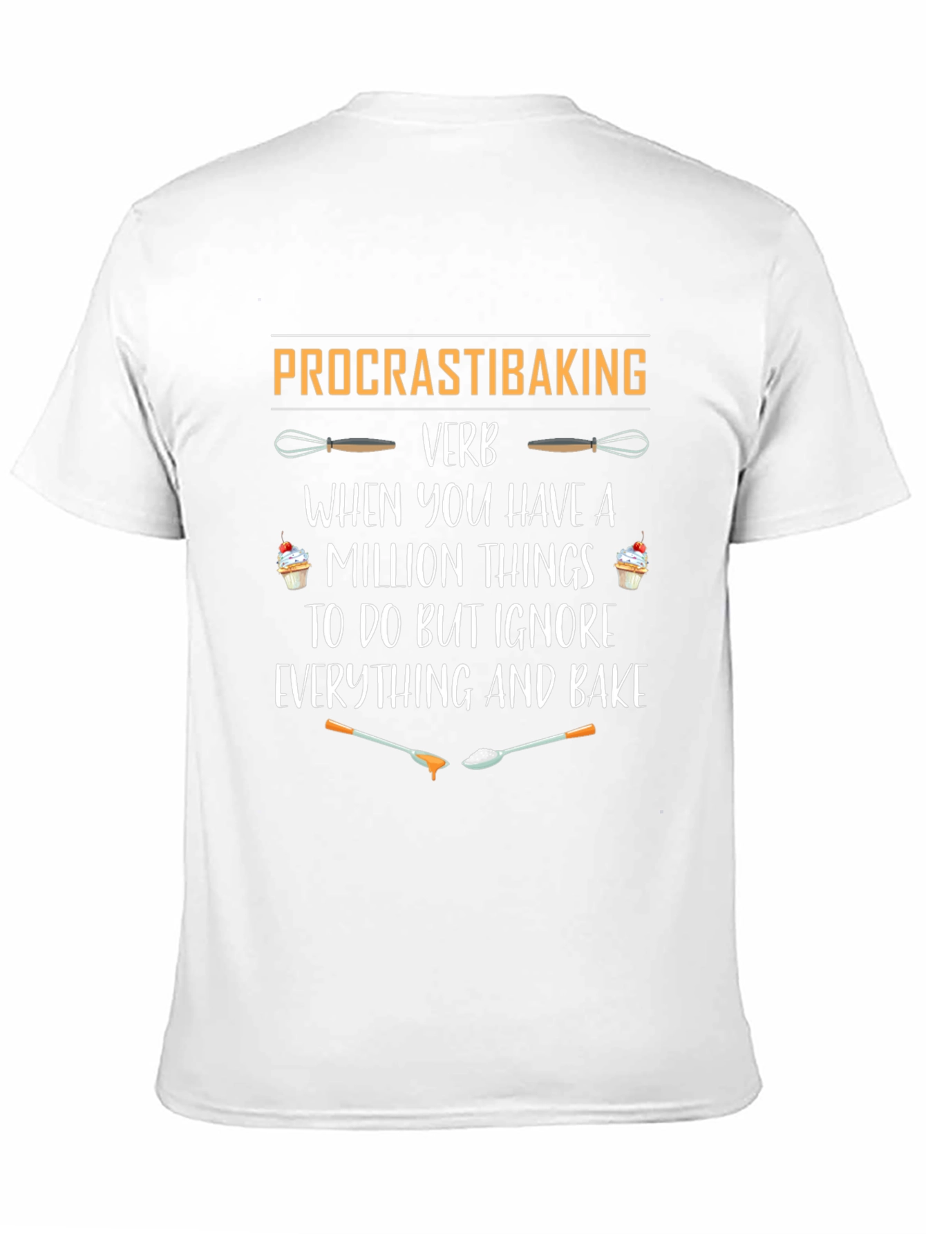 Procrastibaking Verb Black T-Shirt