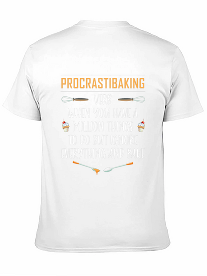 Procrastibaking Verb Black T-Shirt