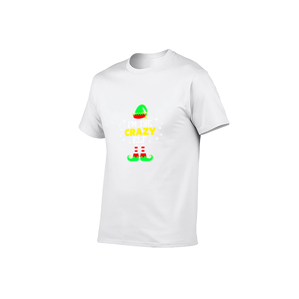I’m The Crazy Elf Christmas T-Shirt - 100% Cotton, Festive & Playful Tee for Holiday Gatherings & Casual Daily Wear