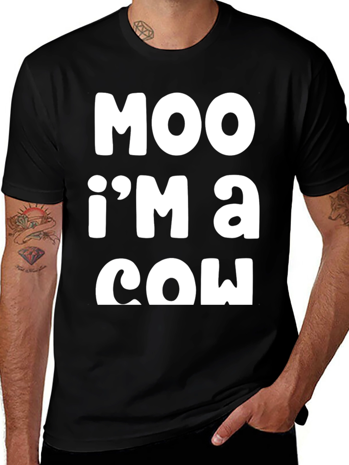 Moo Im a Cow T-Shirt - Funny Graphic Tee