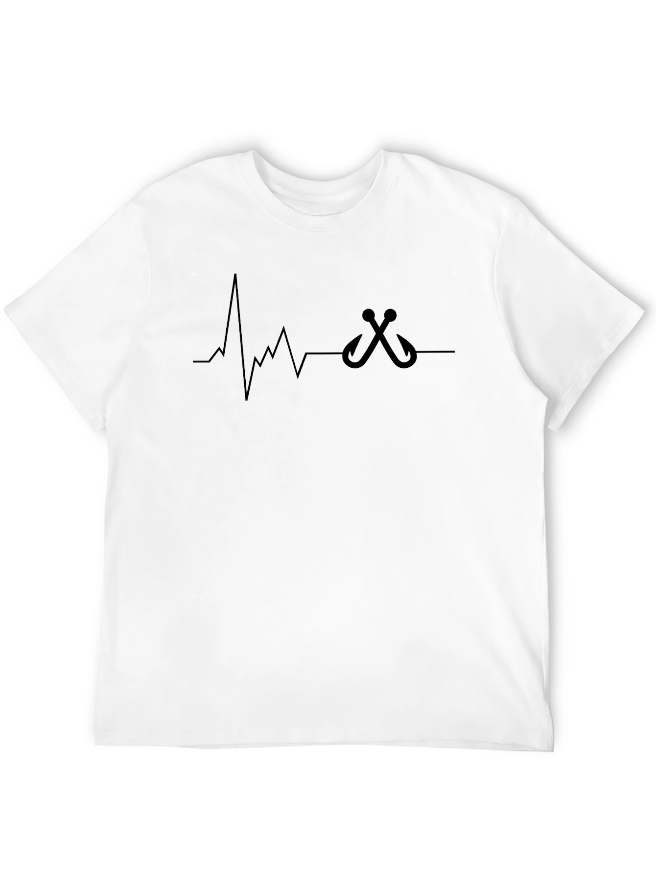 Fishing Heartbeat T-Shirt - Bass Angler Tee