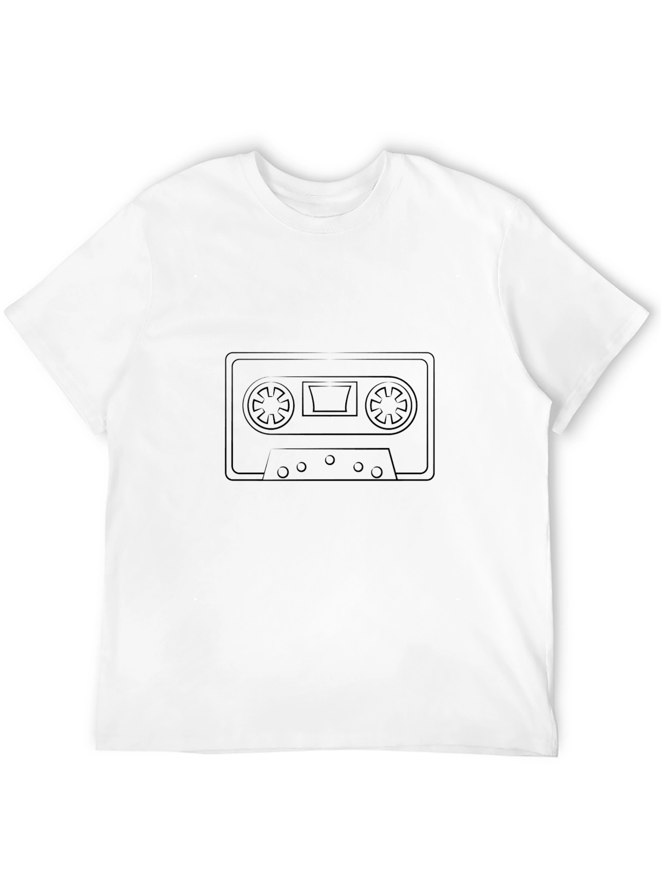 Retro Cassette Tape Black T-Shirt