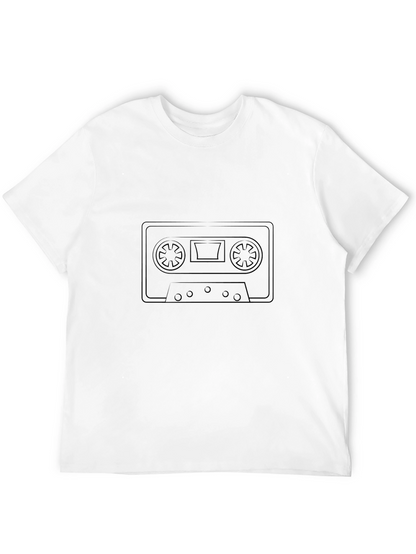 Retro Cassette Tape Black T-Shirt