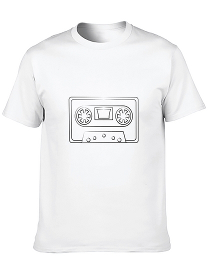 Retro Cassette Tape Black T-Shirt